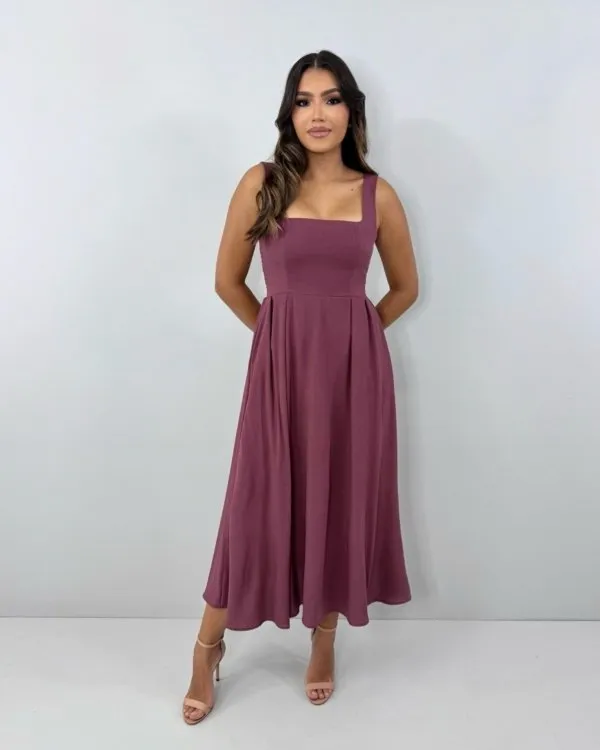Vestido Samanta - Marrom