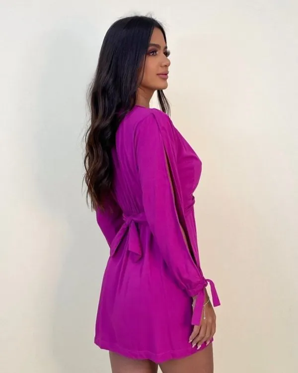 Vestido Marília - Fúcsia