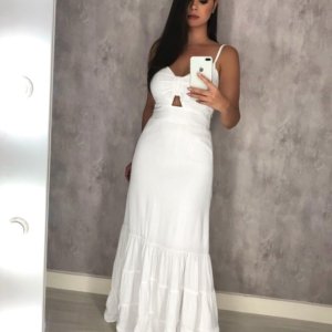 Vestido Jéssica Longo - Branco - Image 1