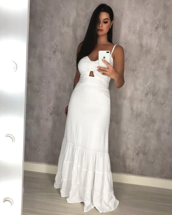 Vestido Jéssica Longo - Branco