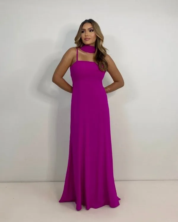 Vestido Lina - Fúcsia