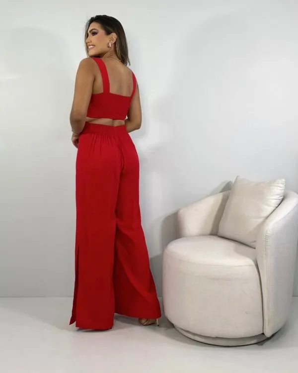 Macacão Maíra - Vermelho