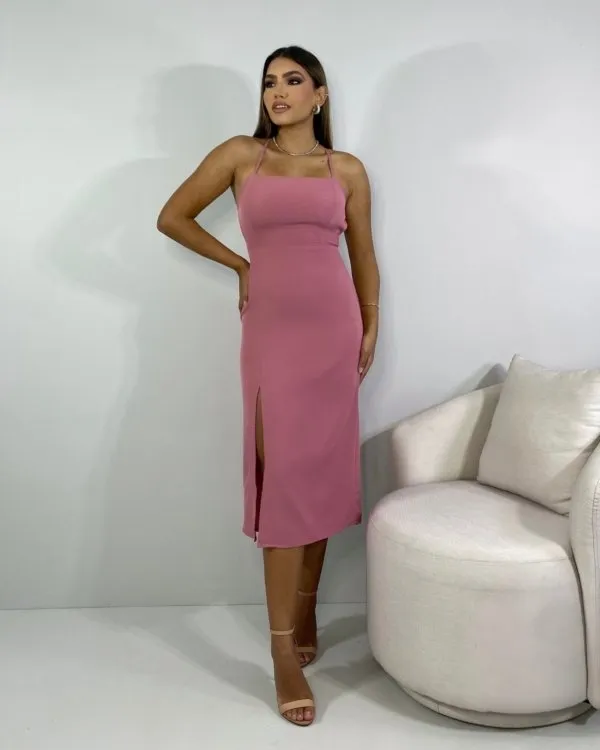 Vestido Edna - Rosê