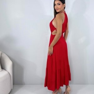 Vestido Estefane - Vermelho - Image 3