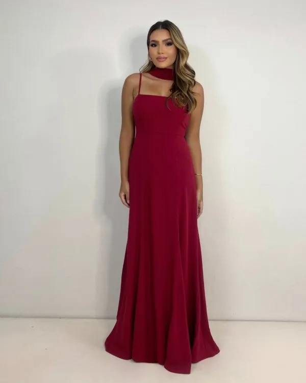 Vestido Lina - Marsala