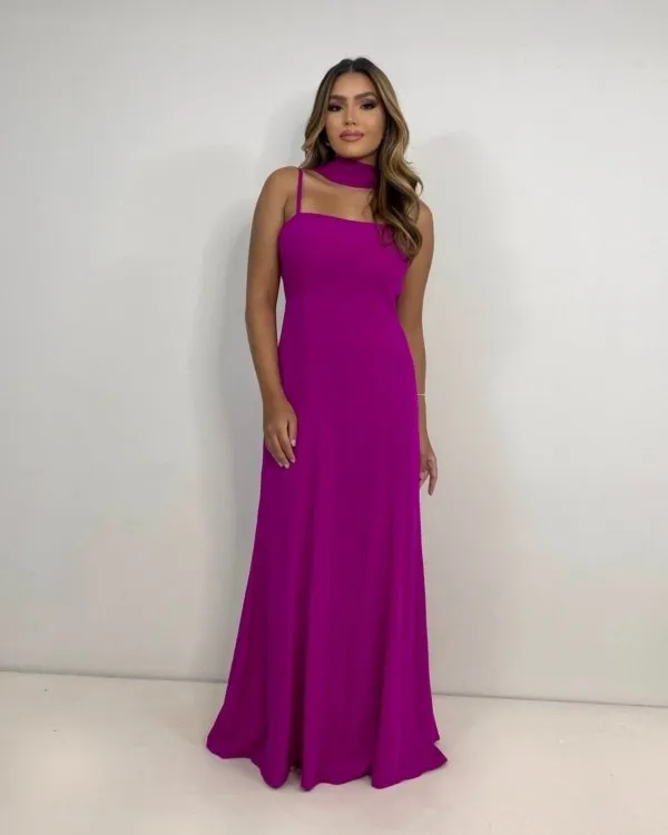 Vestido Lina - Fúcsia