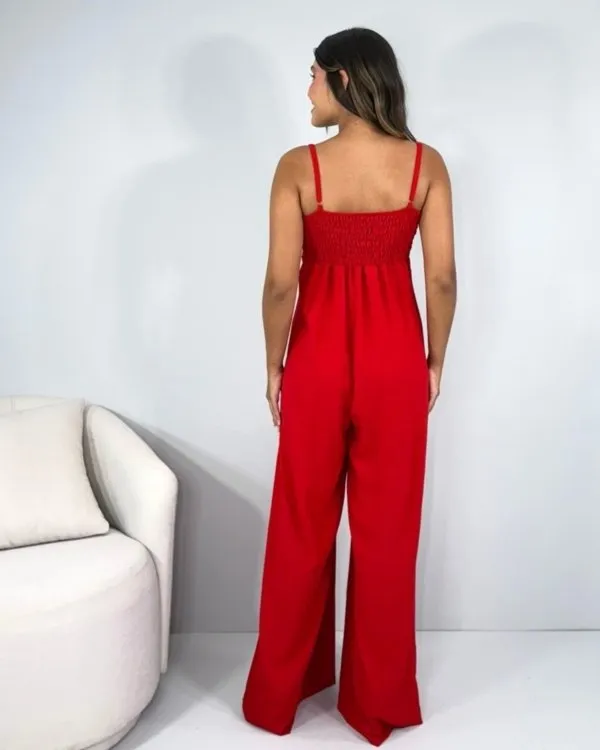 Macacão Carminha - Vermelho