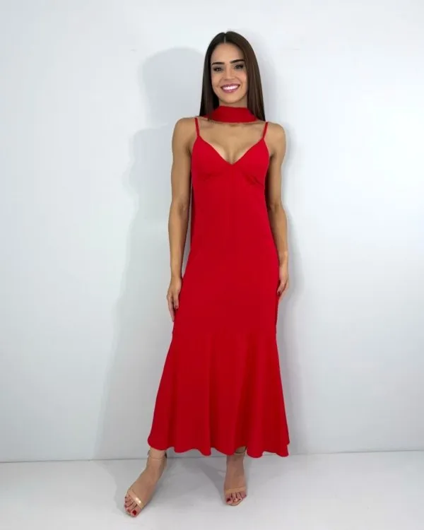 Vestido Carmem - Vermelho