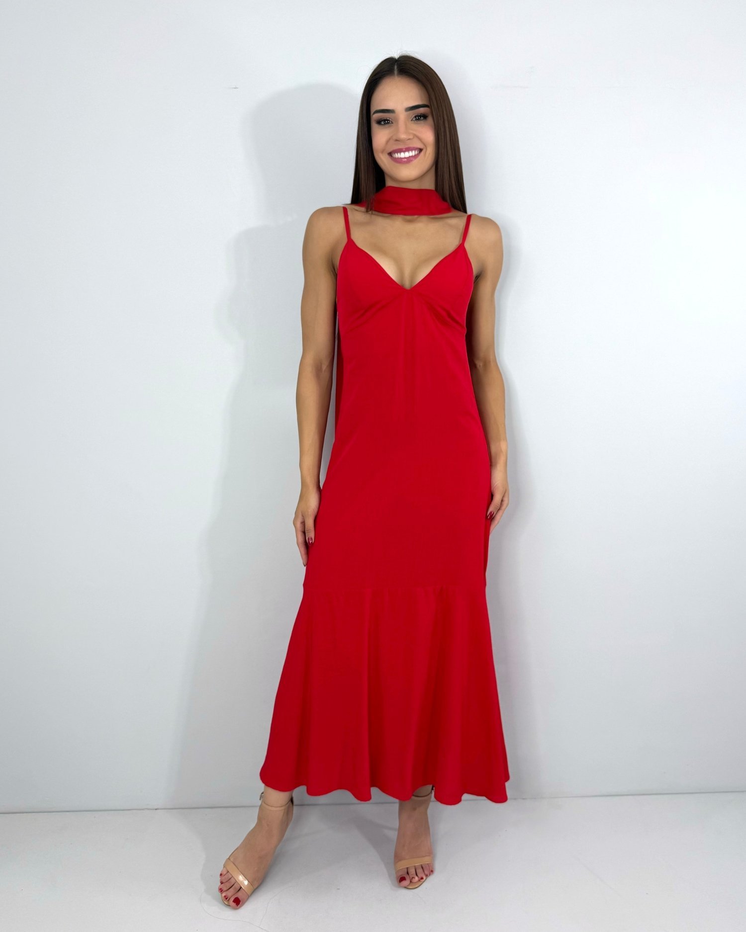 Vestido Carmem - Vermelho - Image 1