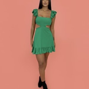 Vestido Andréia - Verde Bandeira - Image 4