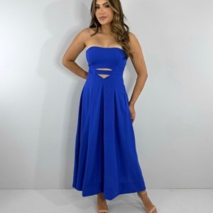 Vestido Maria Flor - Azul Royal - Image 3