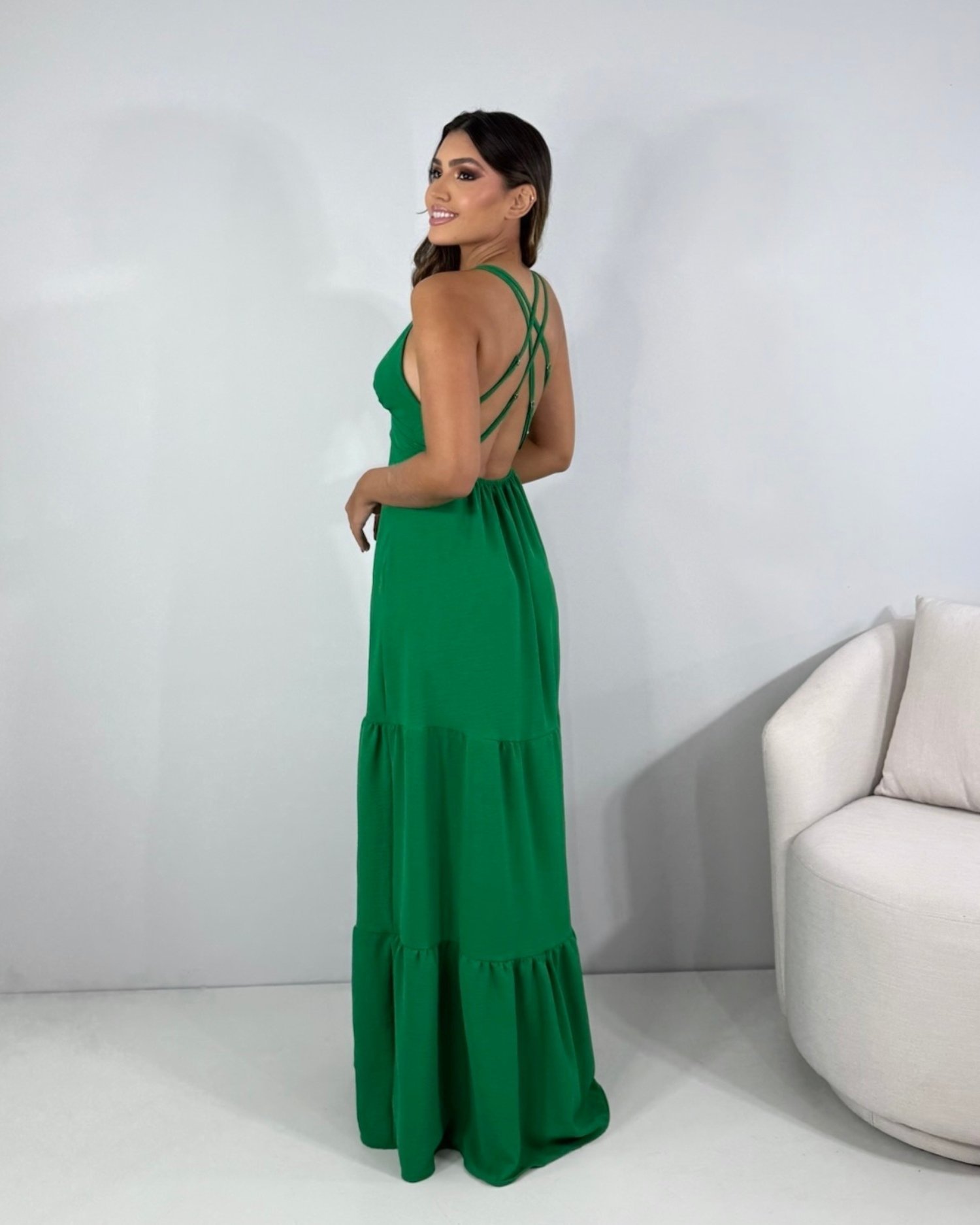 Vestido Noely - Verde Bandeira - Image 4