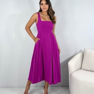 Vestido Samanta - Fúcsia - Image 1