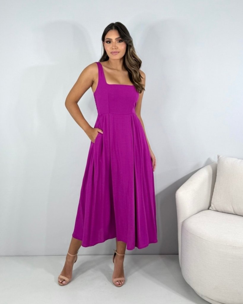 Vestido Samanta - Fúcsia