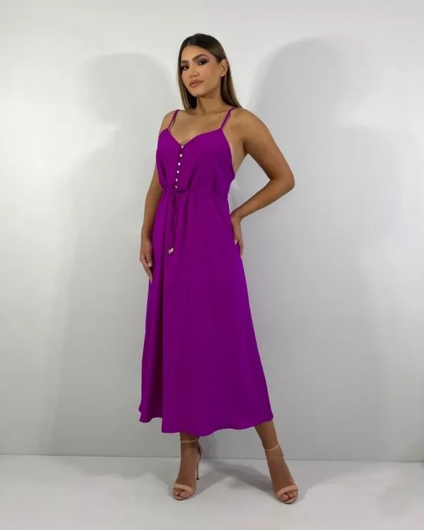 Vestido Felícia - Fúcsia