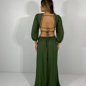 Vestido Giza - Verde Militar - Image 5