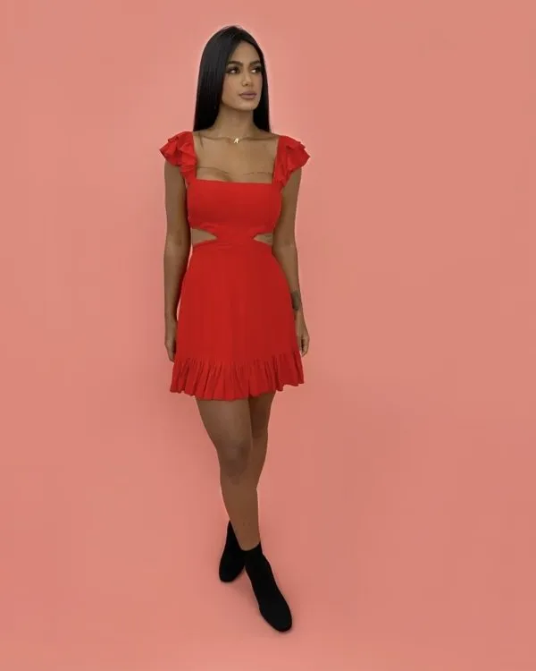Vestido Andréia - Vermelho