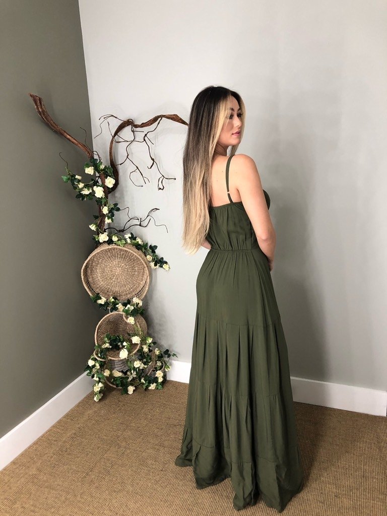 Vestido Camila - Verde Militar - Image 2