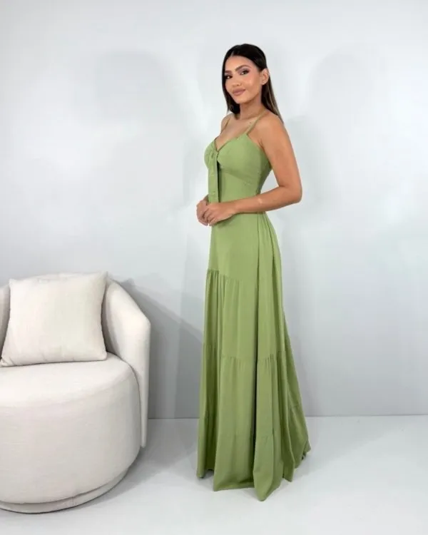 Vestido Camila - Folhagem