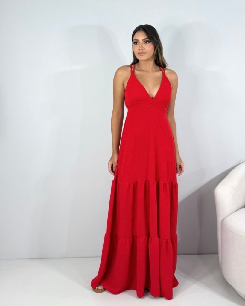 Vestido Noely - Vermelho
