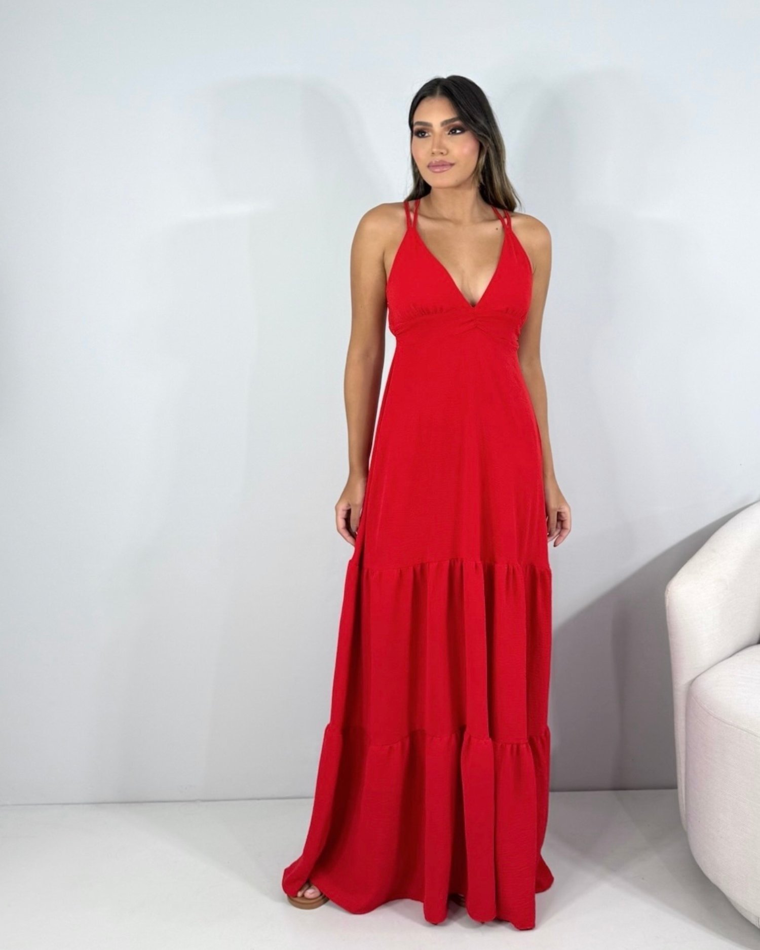Vestido Noely - Vermelho - Image 1