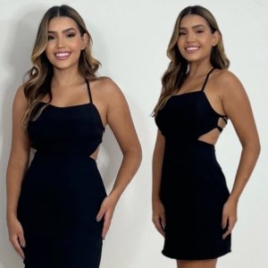 Vestido Thalia Curto - Preto - Image 4