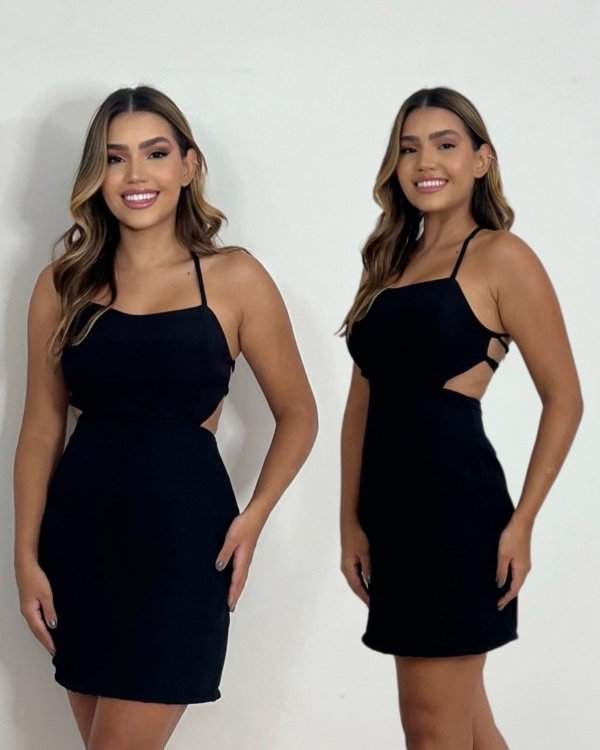 Vestido Thalia Curto - Preto