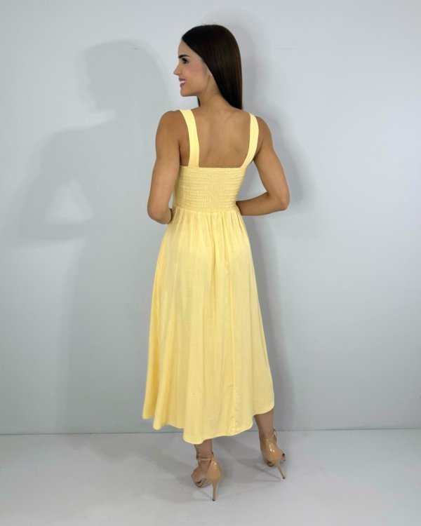 Vestido Samanta - Amarelo Claro