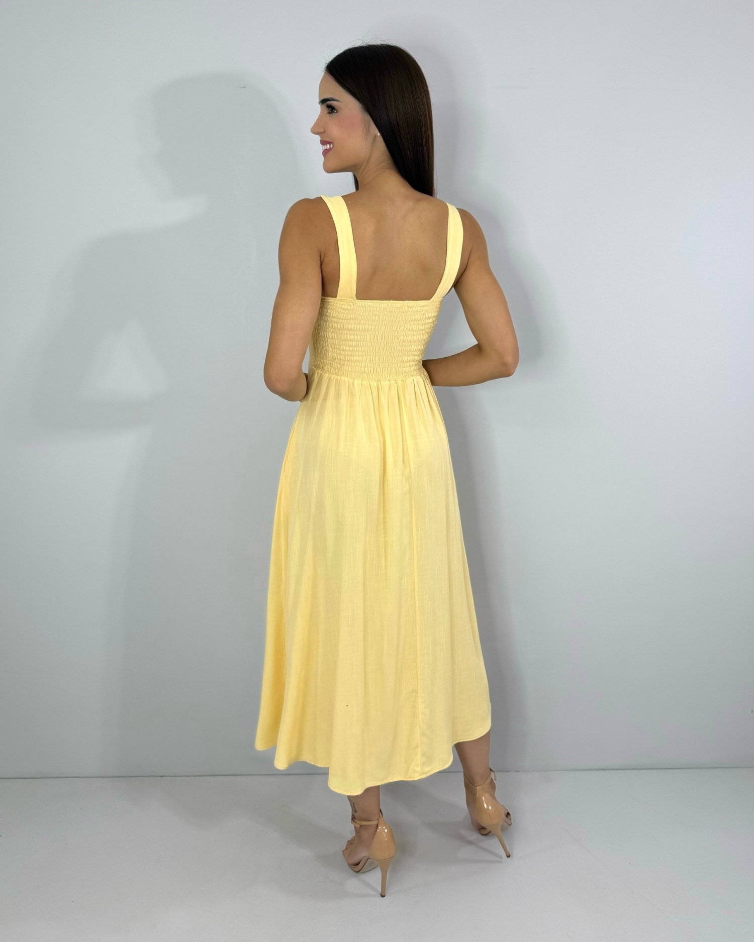 Vestido Samanta - Amarelo Claro - Image 5