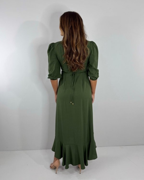 Vestido Berenice - Verde Militar