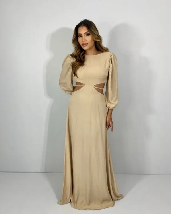 Vestido Giza - Nude