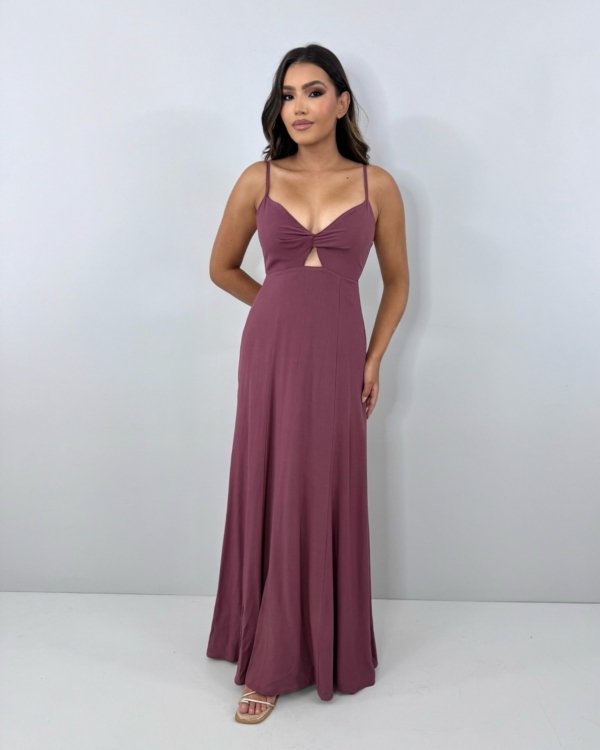 Vestido Eliana - Marrom