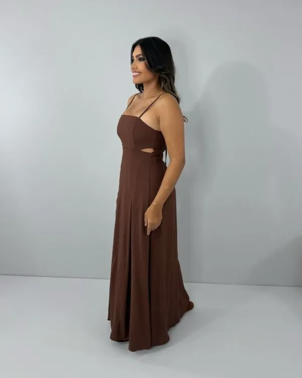 Vestido Babi - Marrom