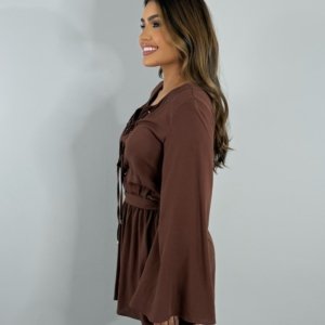 Vestido Glória - Marrom - Image 2