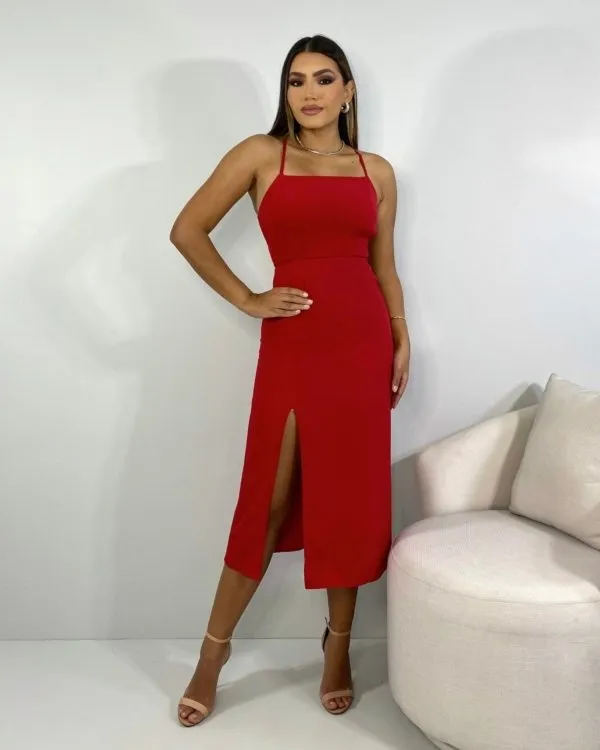 Vestido Edna - Vermelho