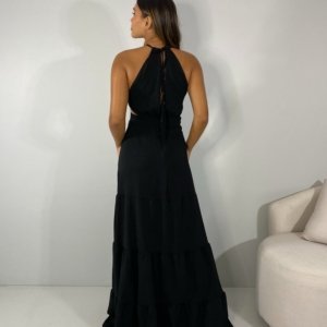 Vestido Estefane Longo - Preto - Image 3