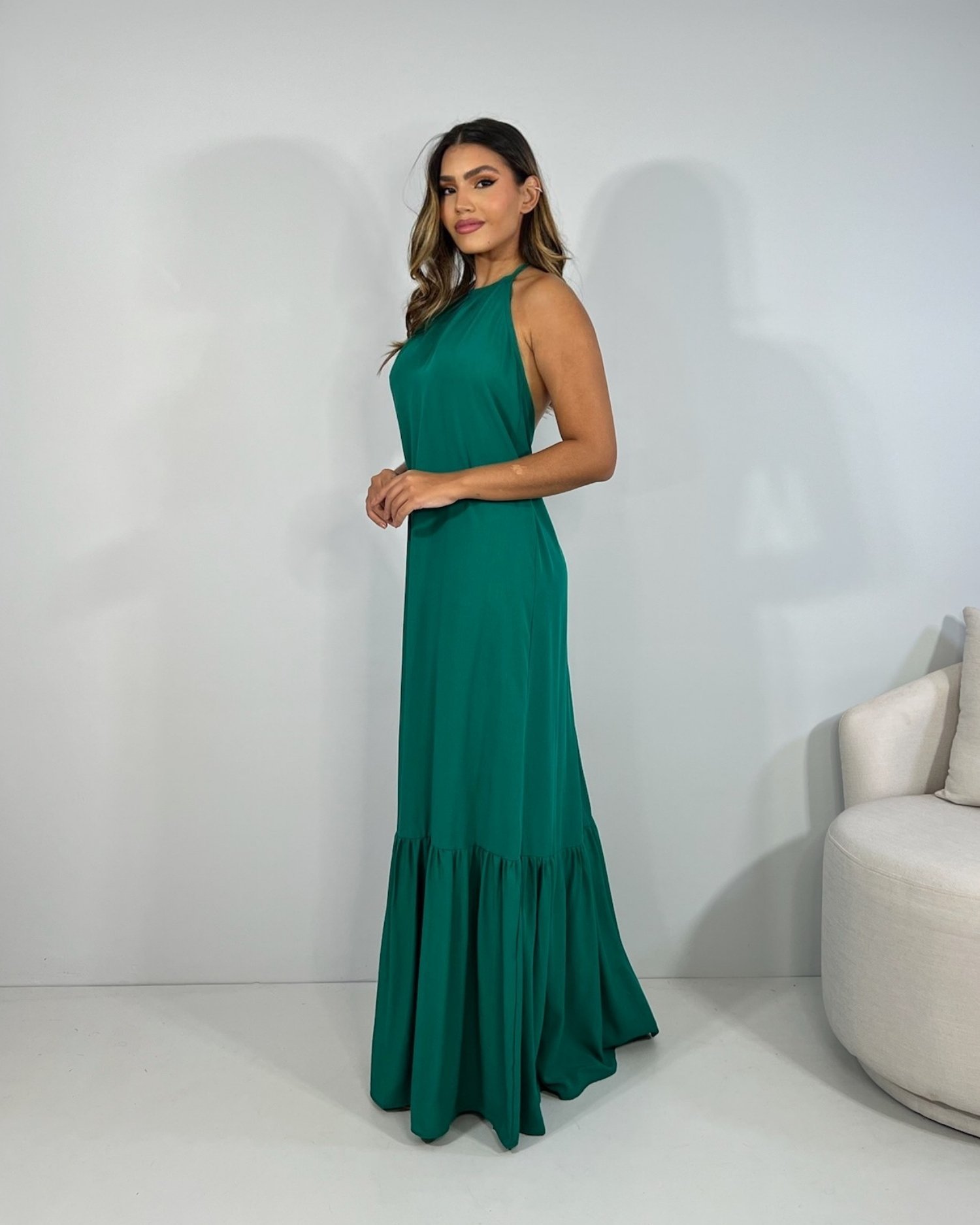 Vestido Brenda - Verde Amazônia - Image 3