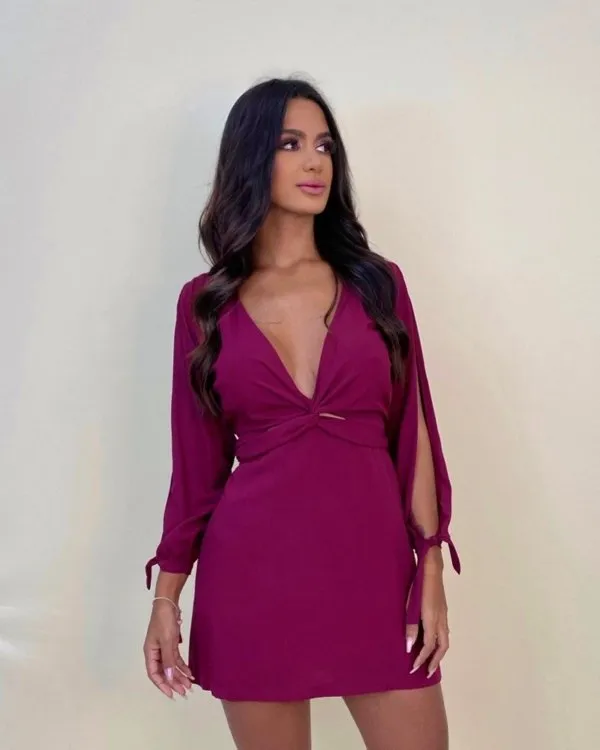 Vestido Marília - Marsala