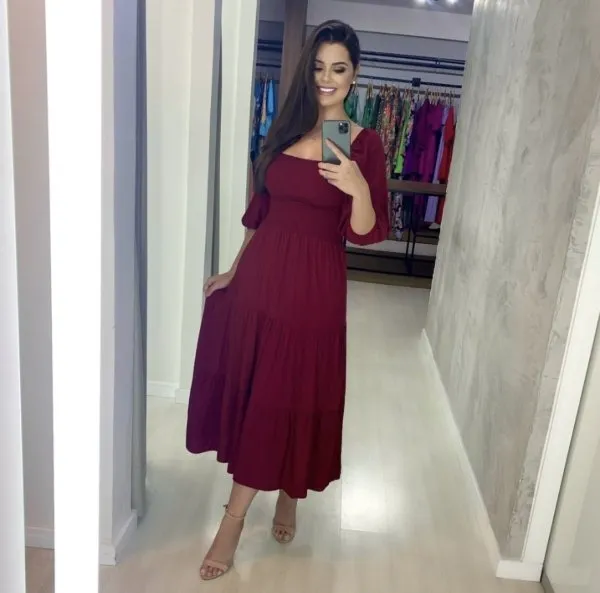 Vestido Juliana - Marsala