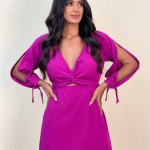 Vestido Marília - Fúcsia - Image 2
