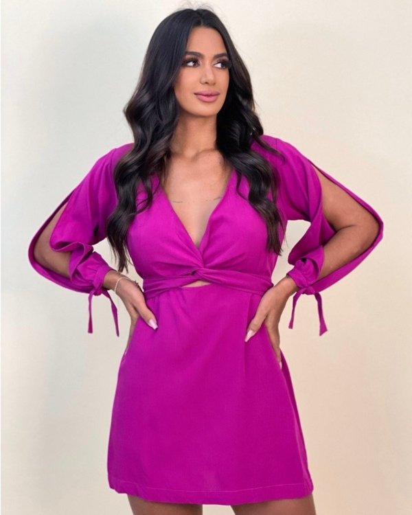 Vestido Marília - Fúcsia