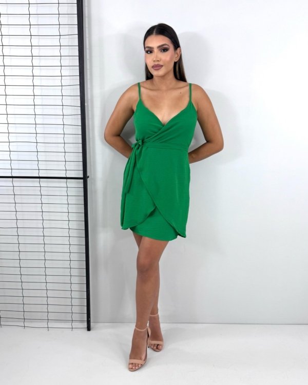Vestido Anastasia - Verde Bandeira
