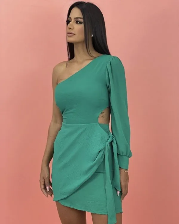 Vestido Amanda - Verde Bandeira