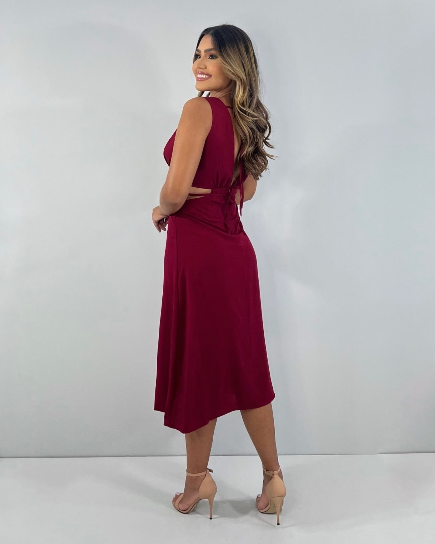 Vestido Aysha - Marsala - Image 2