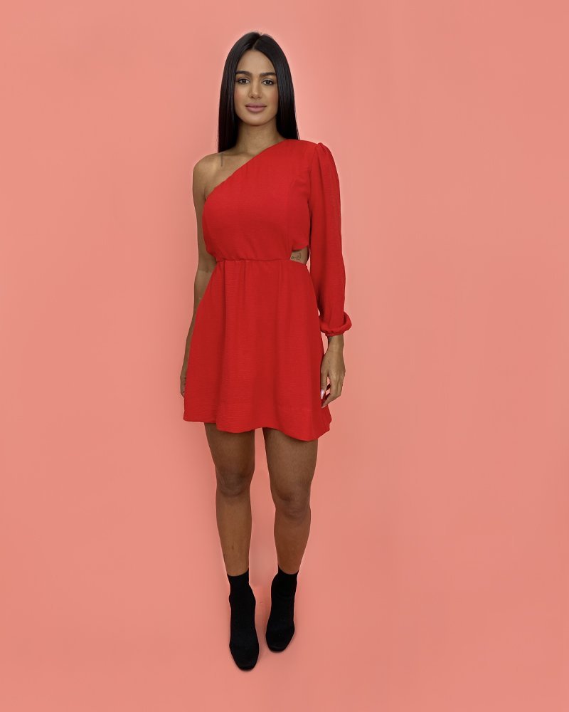 Vestido Luna em Duna - Vermelho - Image 2