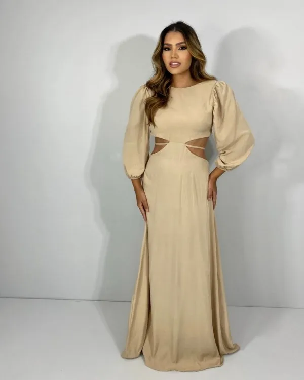 Vestido Giza - Nude