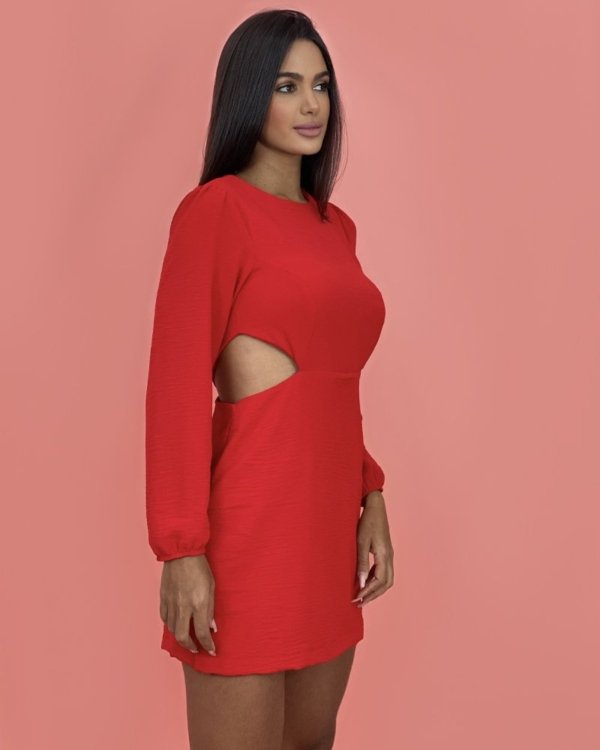 Macaquinho Vanessa - Vermelho