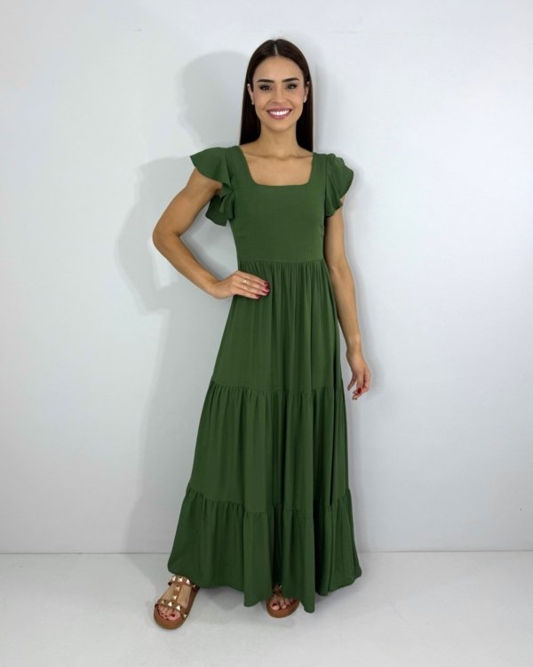 Vestido Tita - Verde Militar