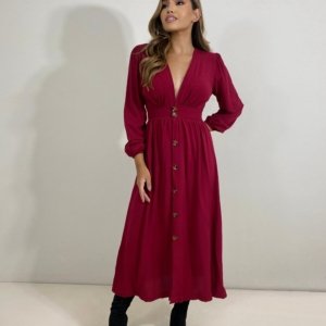 Vestido Clara - Marsala - Image 3