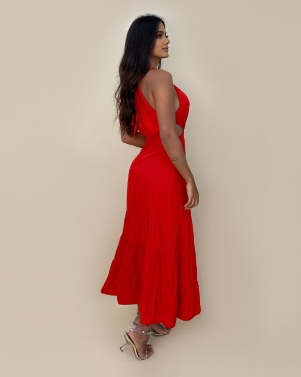 Vestido Estefane - Vermelho